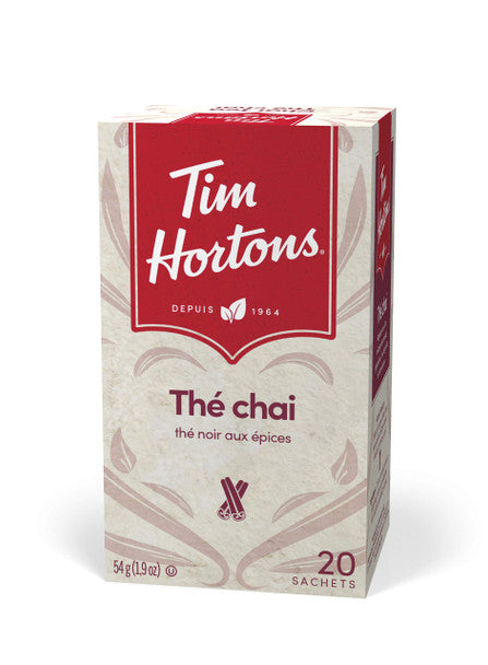 Tim Hortons Chai Tea Bags, 20 count, 54g | 1.9oz .