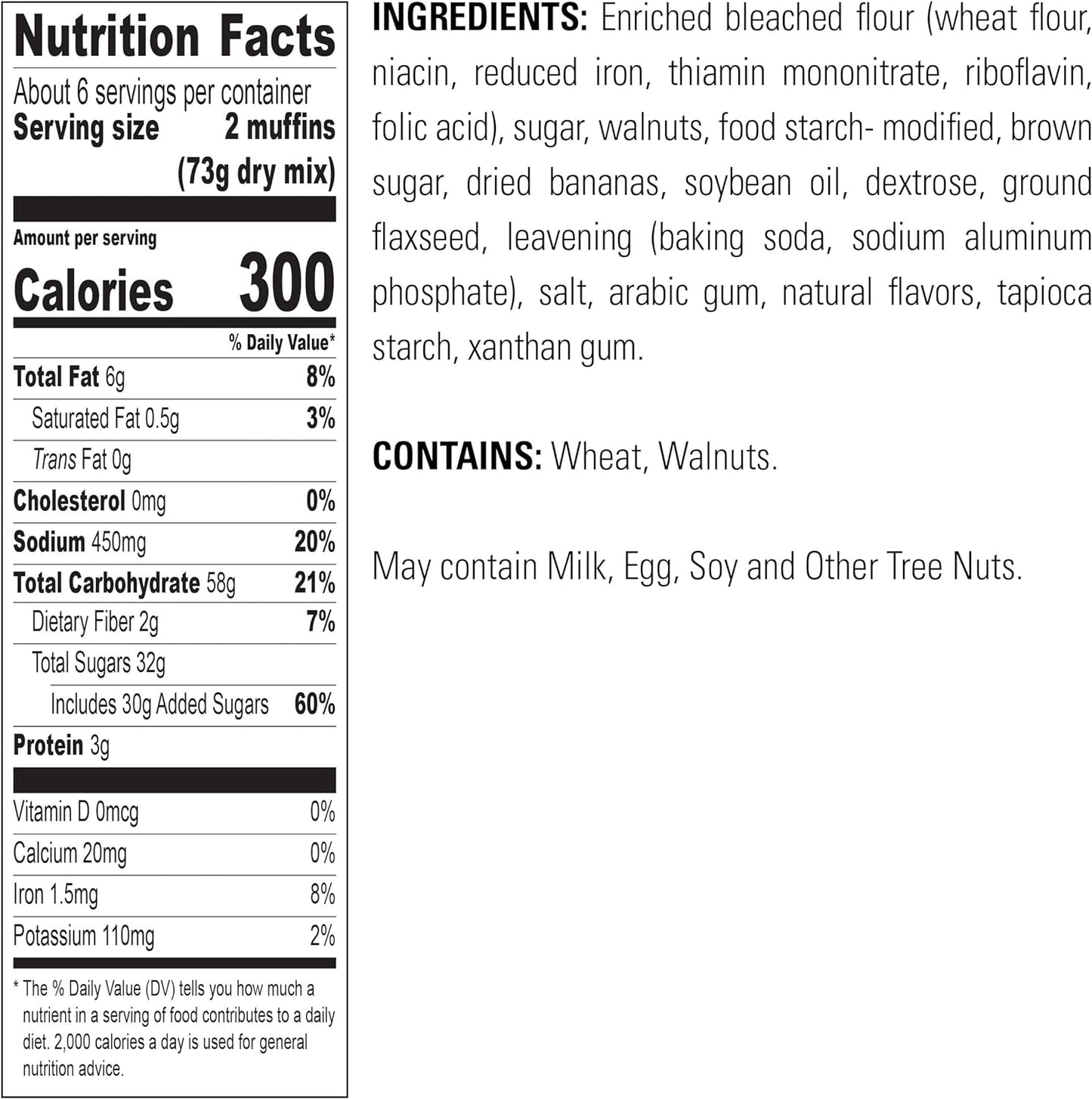 Krusteaz Supreme Muffin Mix Banana Nut