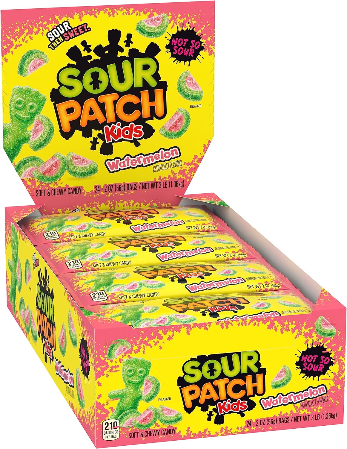 Sour Patch Kids Candy (Watermelon, 2-Ounce Bag, Pack of 24)