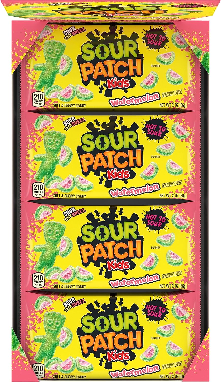 Sour Patch Kids Candy (Watermelon, 2-Ounce Bag, Pack of 24)