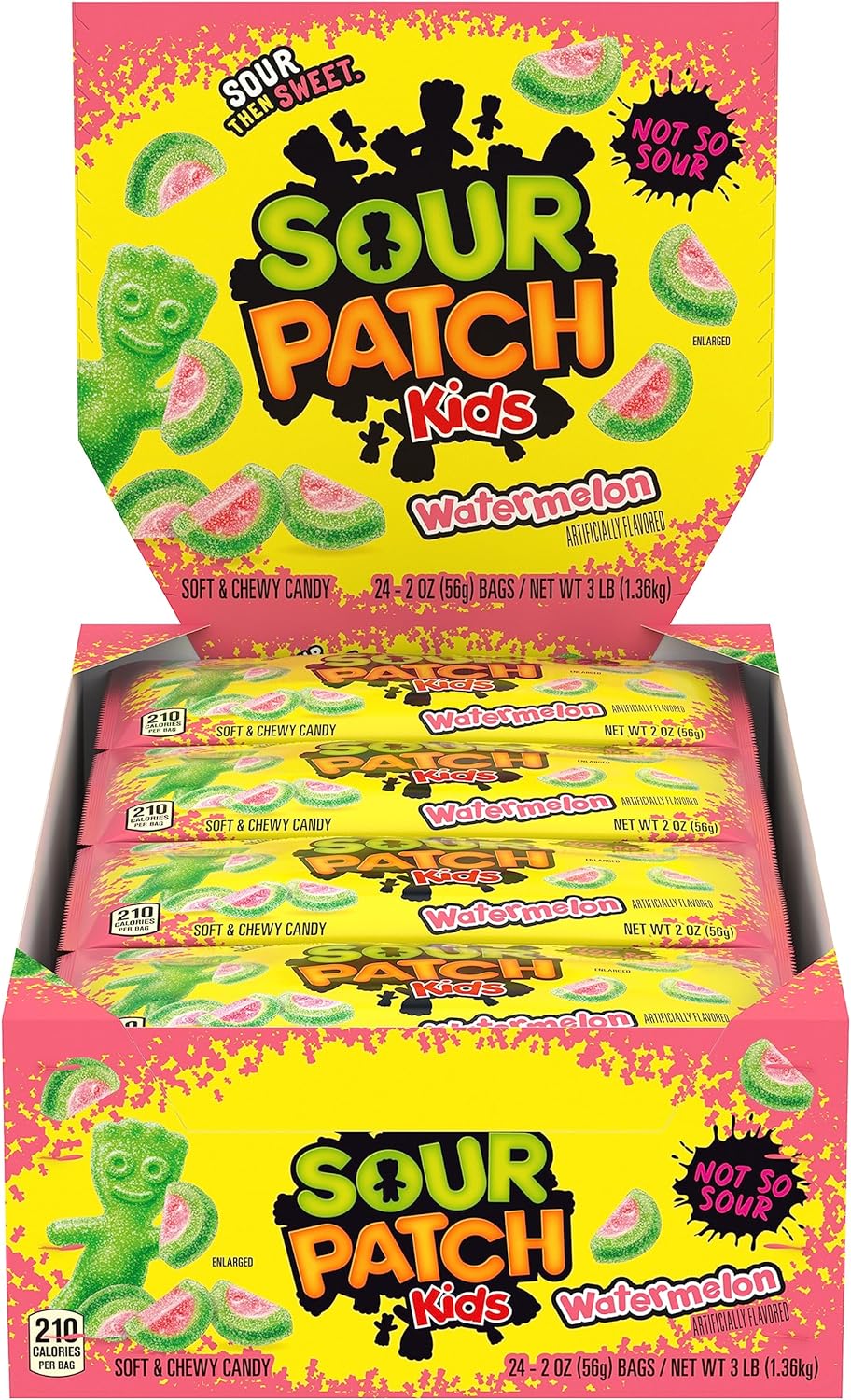 Sour Patch Kids Candy (Watermelon, 2-Ounce Bag, Pack of 24)