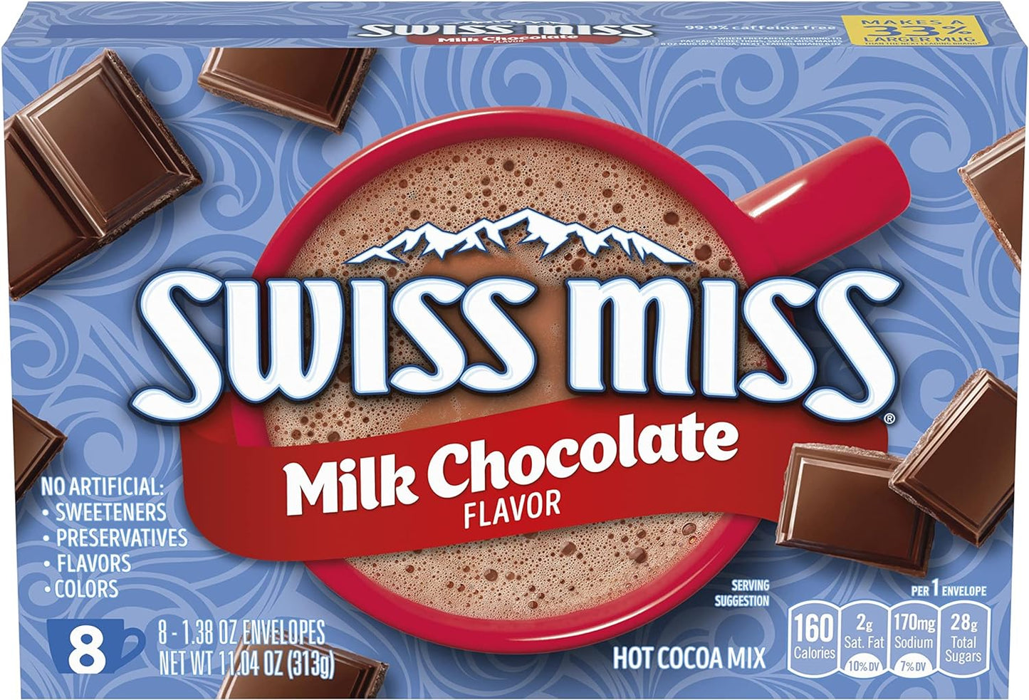 Swiss Miss Hot Cocoa Mix Milk Chocolate - 8ct