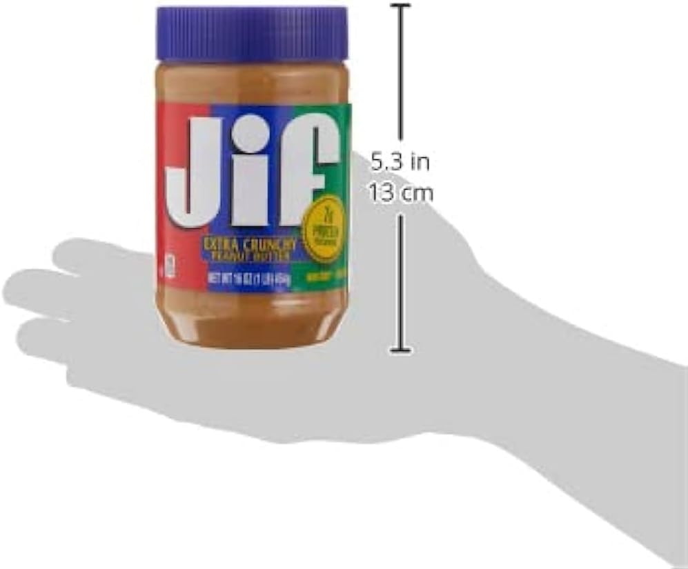 Jif Extra Crunchy Peanut Butter, 16 oz