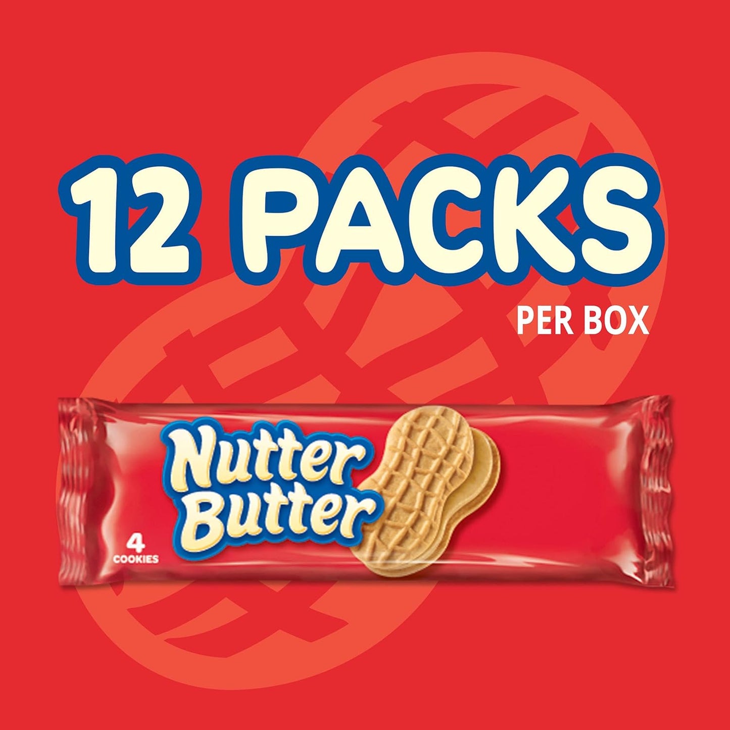 Nabisco Nutter Butter Cookies, Pack of 12