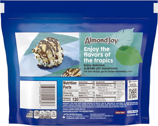 ALMOND JOY Chocolate Coconut Candy, Miniatures, 10.2 oz Bag