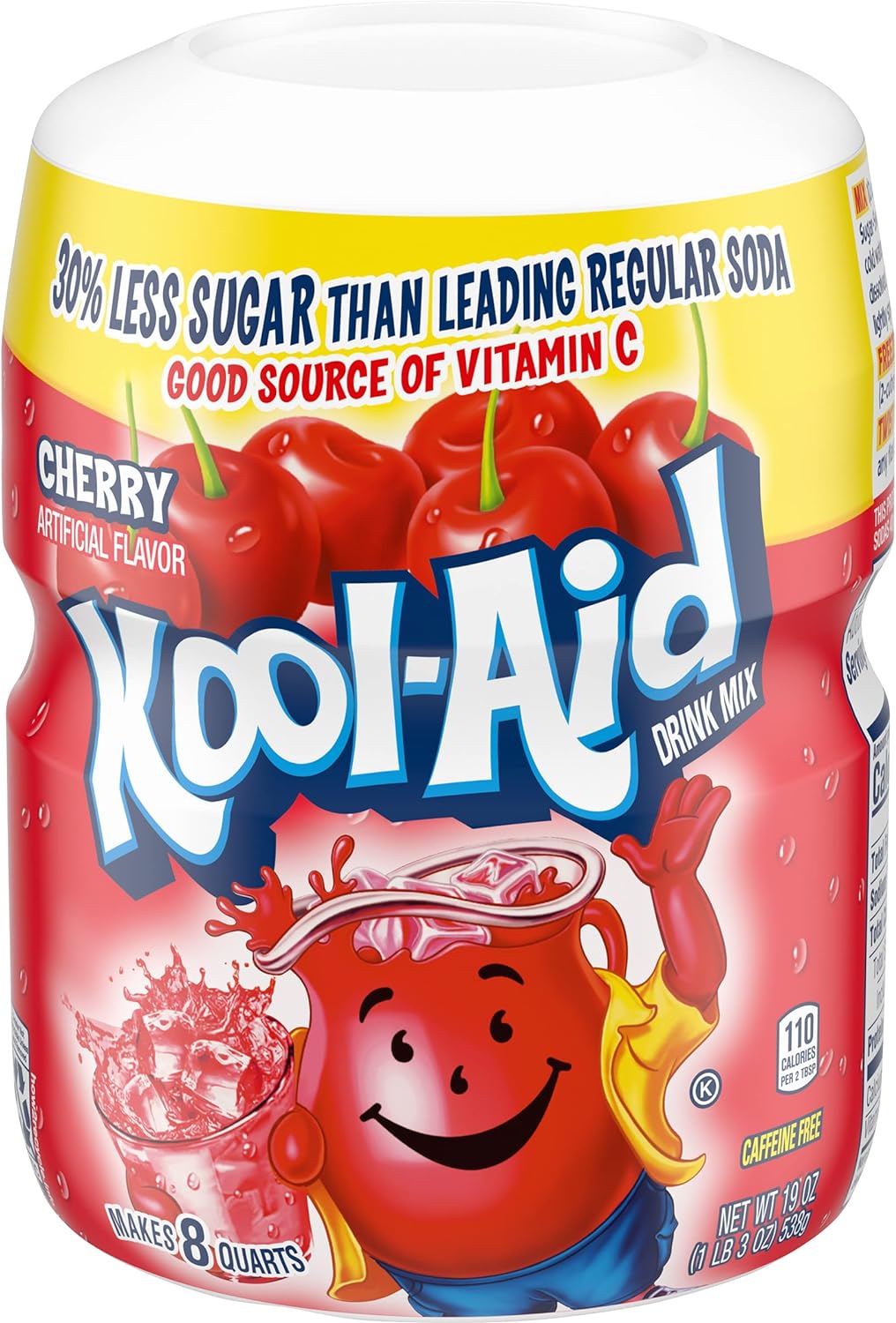 Kool-aid Cherry Mix 19oz Container (2 Pack)