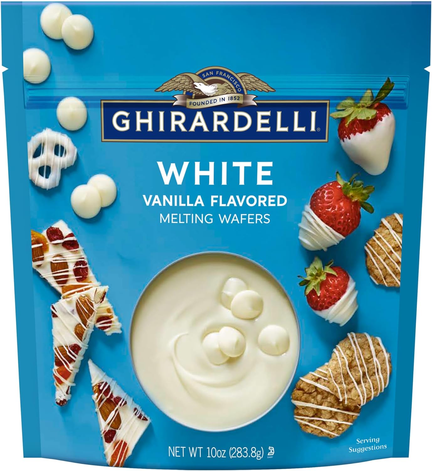 Ghirardelli Chocolate White Candy Making Wafers, 10 Ounce