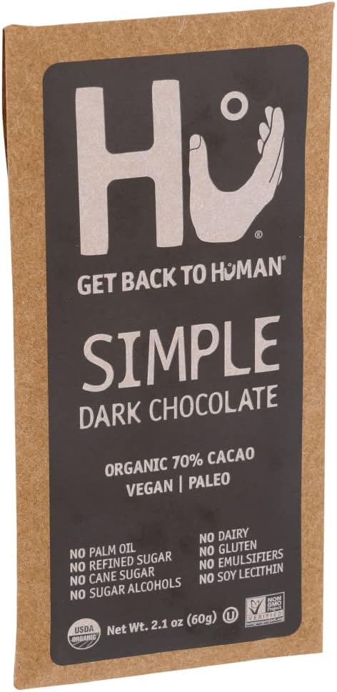 Hu Kitchen, Bar Chocolate Simple, 2.1 Ounce