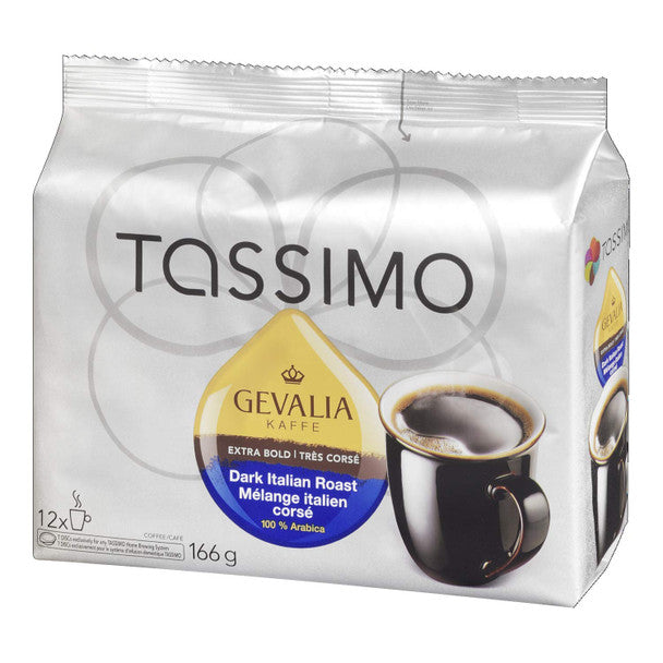 Tassimo Gevalia Dark Italian Roast Coffee, 12 Single Serve T-Discs, {Canadian}