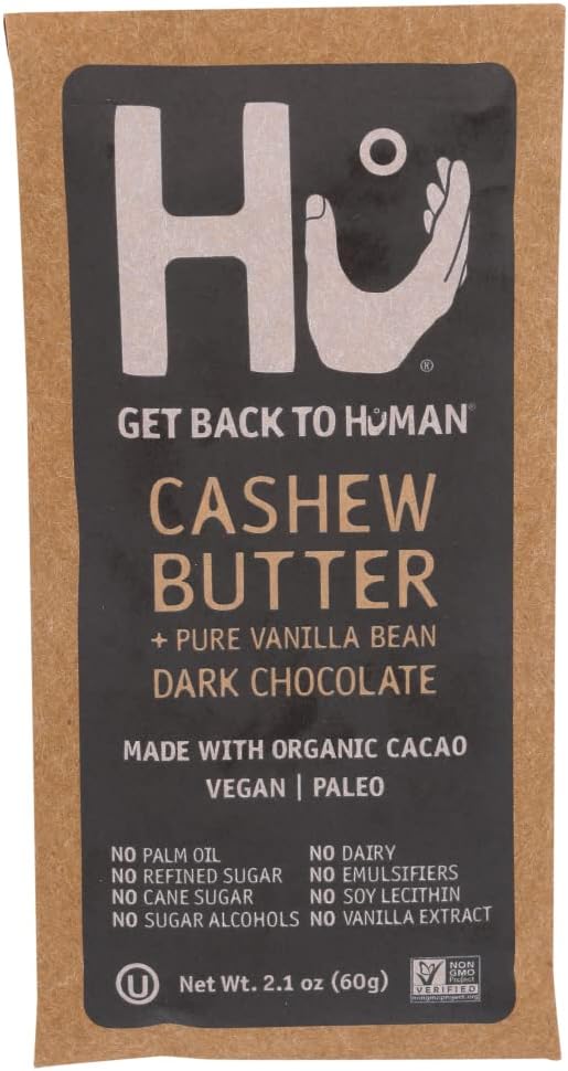 HU KITCHEN Cashew Vanilla Chocolate Bar, 2.1 OZ