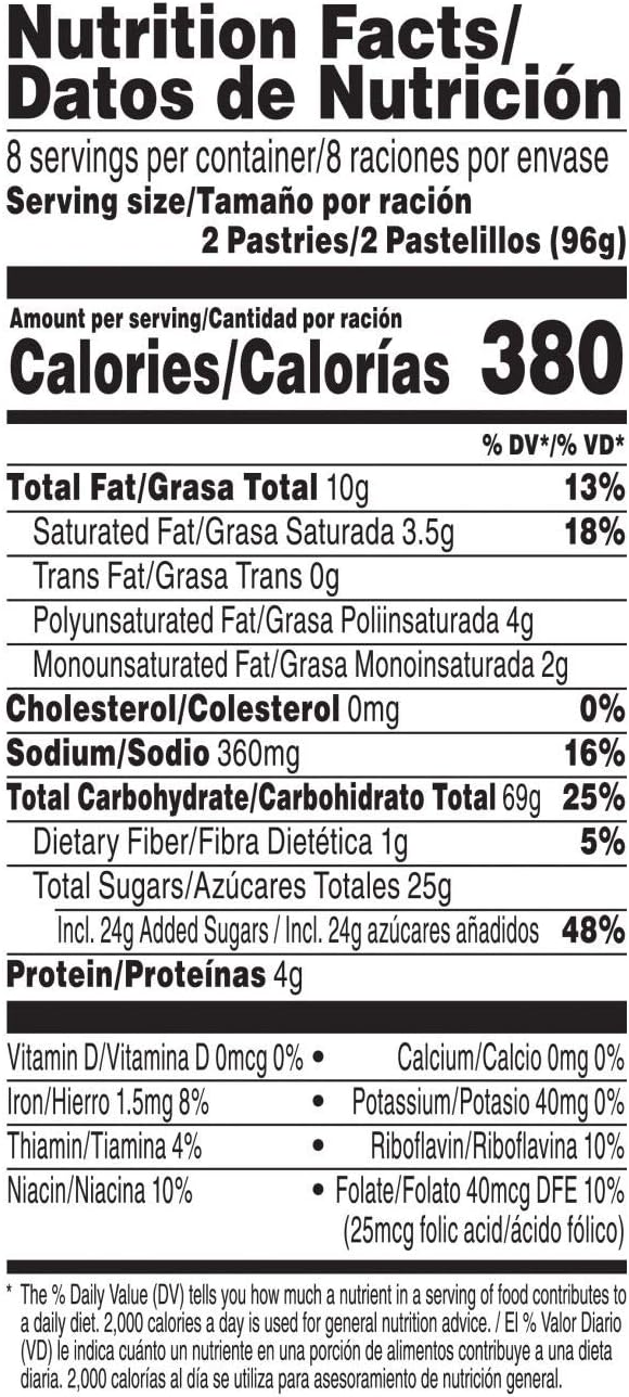 Pop-Tarts Breakfast Toaster Pastries, Unfrosted Strawberry, Value Pack, 27 Oz, 16 Toaster Pastries