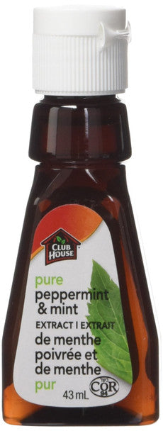 Club House, Quality Baking & Flavouring Extracts, Pure Peppermint & Mint, 43ml/1.5oz., .