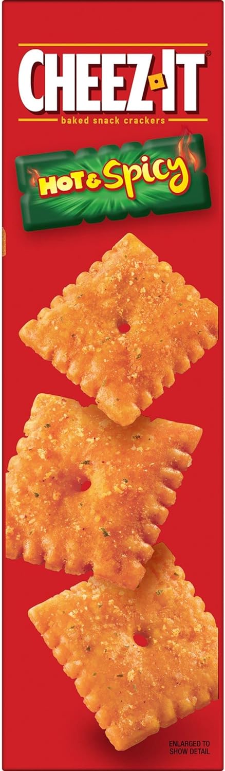 Cheez-It Hot & Spicy Baked Snack Crackers, 12.4 oz