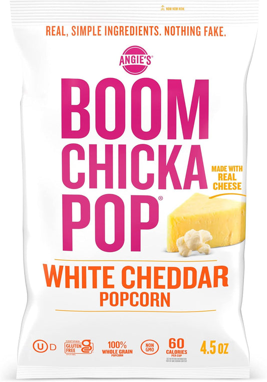 Angie's Boomchickapop White Cheddar Popcorn, 4.5 Oz