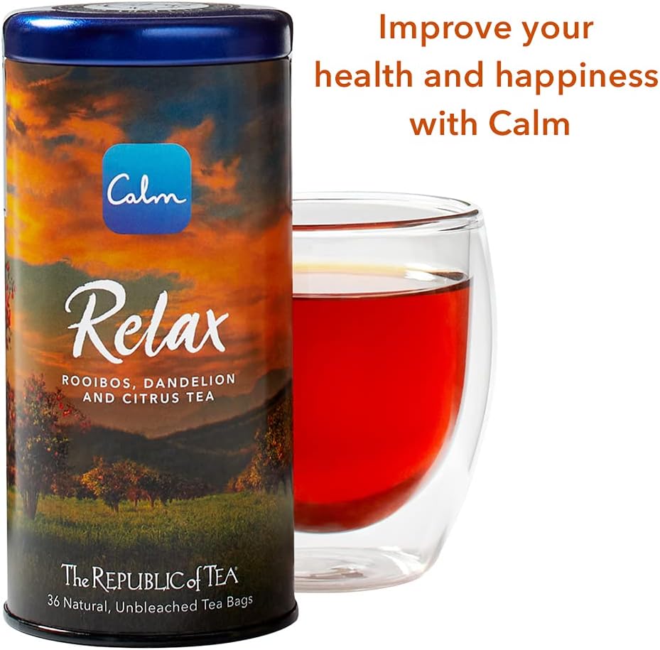 The Republic of Tea - Calm Relax, Caffeine Free, 36 Tea Bags