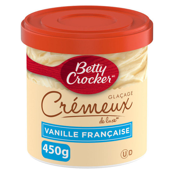 Order Betty Crocker Gluten Free Creamy Deluxe French Vanilla Frosting - 450g/15.75oz