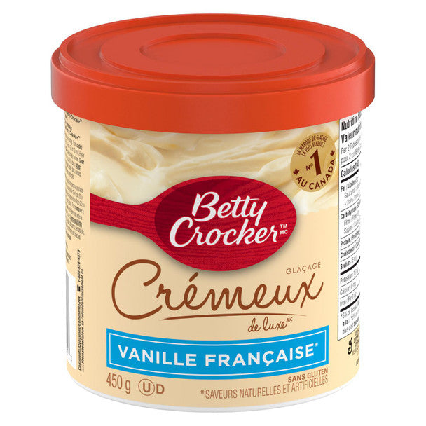 Betty Crocker Creamy Delux French Vanilla 450g/15.75oz