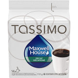 Tassimo Maxwell House Decaf coffee single serve discs, 14ct, 110g/3.9 oz., .