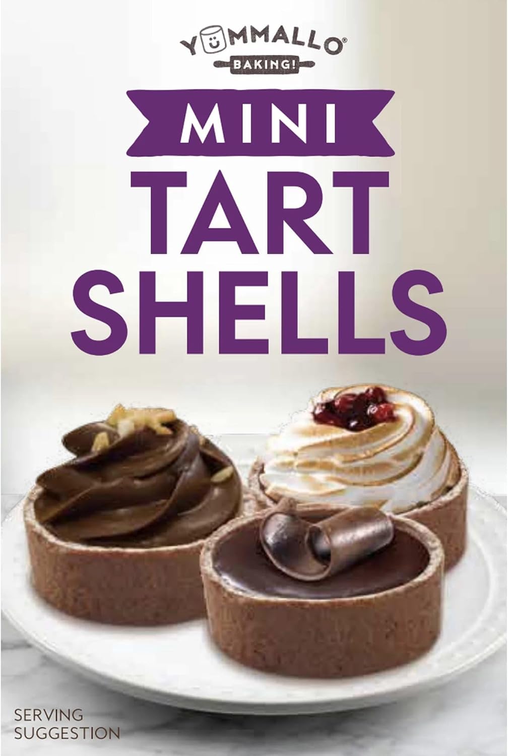 Yummallo Mini Chocolate Tart Shells, 12 Count