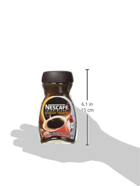 NESCAFE Rich Hazelnut, Instant Coffee, 100g Jar, .