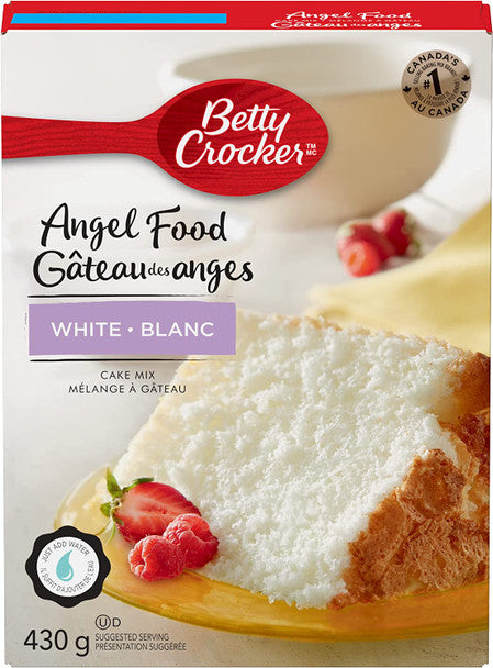 Betty Crocker, Angel Food White Cake Mix, 430g/15 oz. Box .