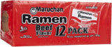 Maruchan Ramen Noodle Beef Flavor Soup, 3 Oz, 12 Count