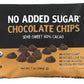 Hu Baking Chocolate Chips No Sugar Added Semi-Sweet - 7oz