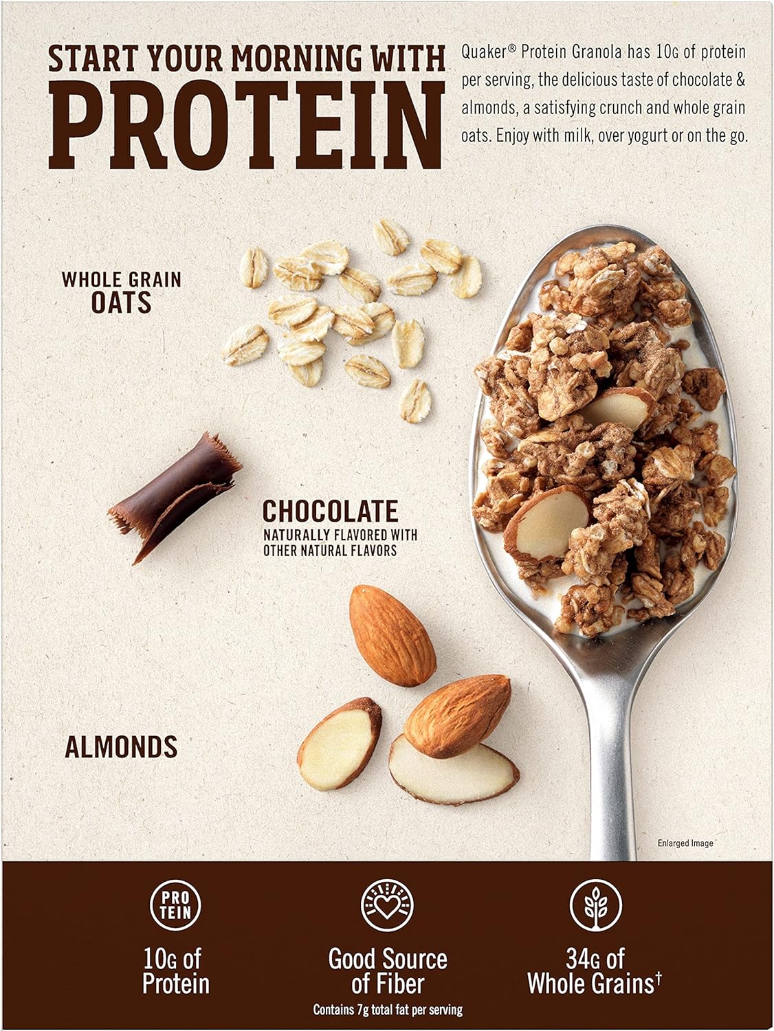 Quaker Chocolate Protein Granola, 18 Oz