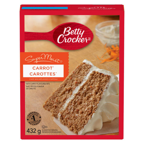 Betty Crocker SuperMoist Carrot Cake Mix, 432g/15 oz. Box .