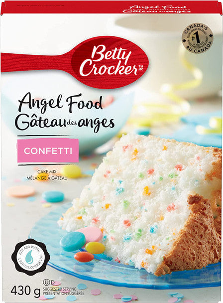 Betty Crocker, Angel Food Confetti Cake Mix, 430g/15 Oz. Box ...