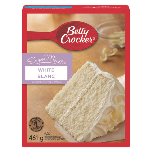Betty Crocker, SuperMoist White Cake Mix, 461g/16.3oz., .
