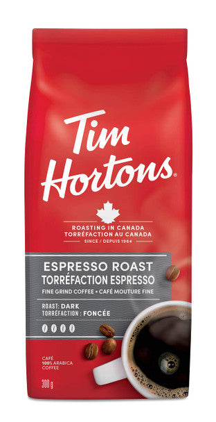 Buy Tim Hortons Espresso Fine Grind Coffee - 300g/10.6oz