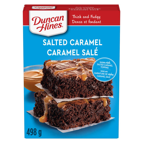 Duncan Hines, Premium Brownie Mix, Salted Caramel, 498g/17.6oz., .