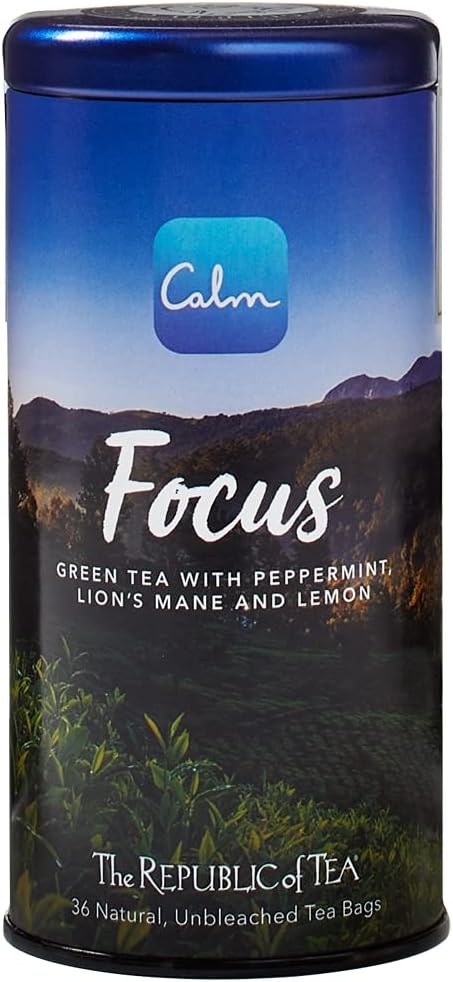 The Republic of Tea - Calm Focus, Caffeinated, 36 Tea Bags