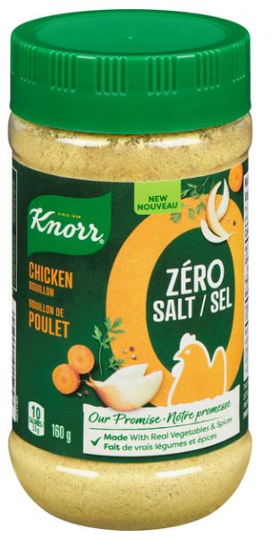 Knorr Zero Salt Chicken Bouillon, 160g/5.6 oz