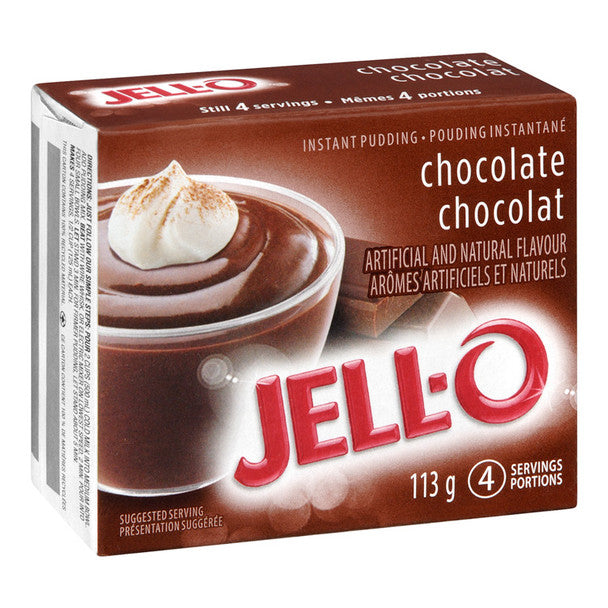 Jello Chocolate Instant Pudding - 113g/4oz.