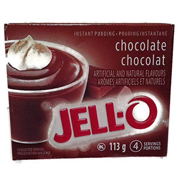Jello Chocolate Instant Pudding - 113g/4oz.