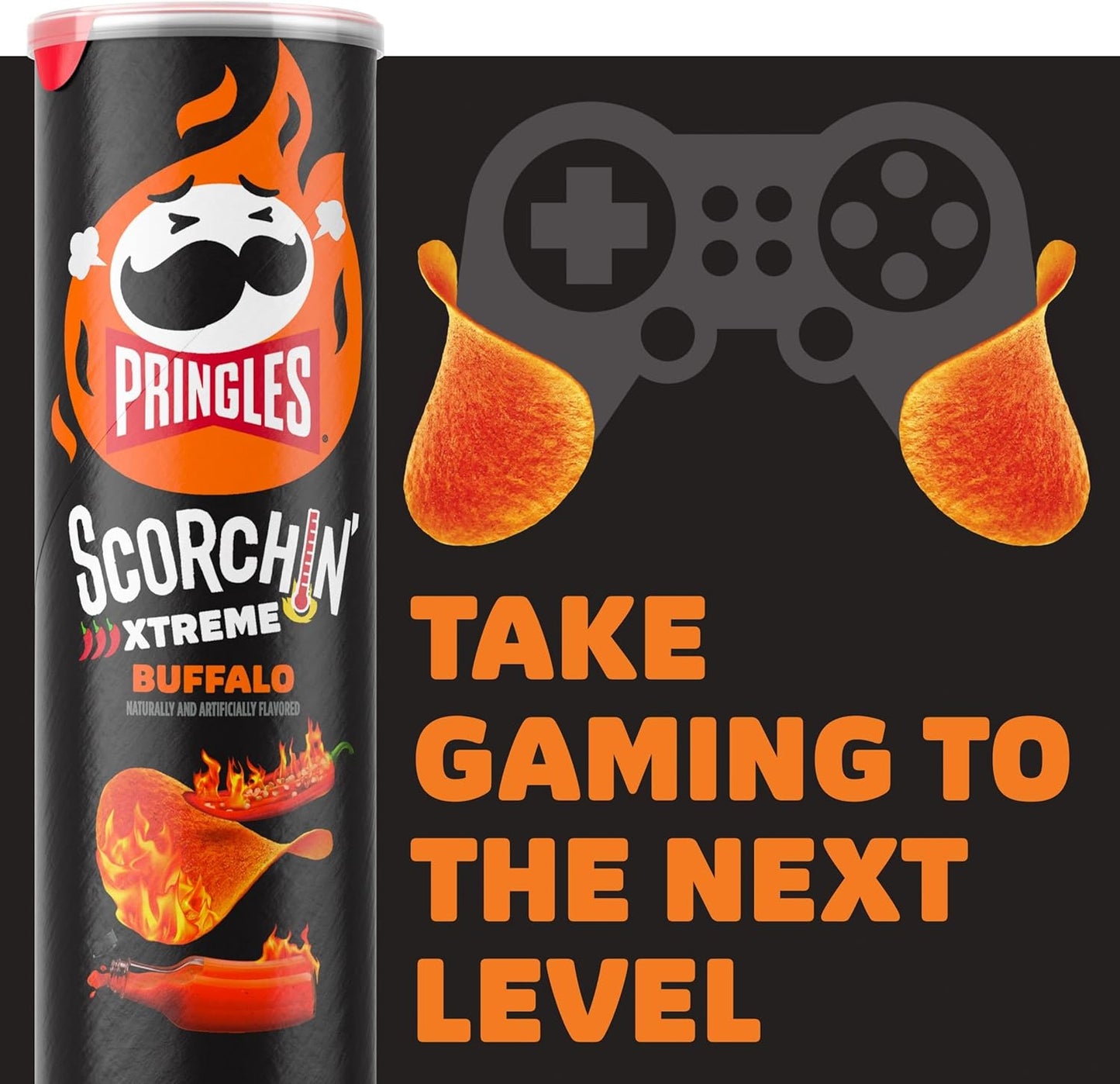 Pringles Scorchin' Buffalo Potato Crisps Chips, 5.5 oz