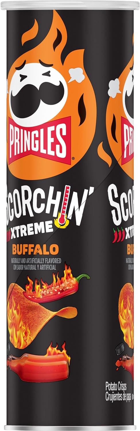 Pringles Scorchin' Buffalo Potato Crisps Chips, 5.5 oz