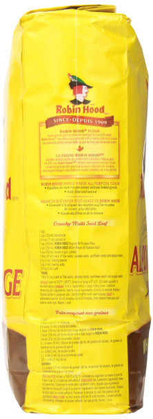 Robin Hood Whole Wheat All Purpose Flour 2.5kg/5.51lbs Side Package Information