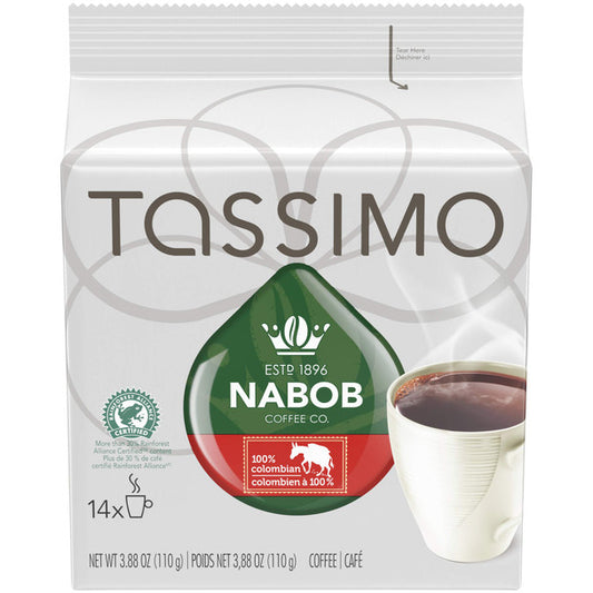 Buy Tassimo Nabob 100% Colombian Coffee 14 T Discs (110g/3.8oz)