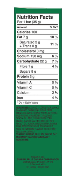 Nature Valley Sweet and Salty Almond, 5ct, 175g/6.17oz.