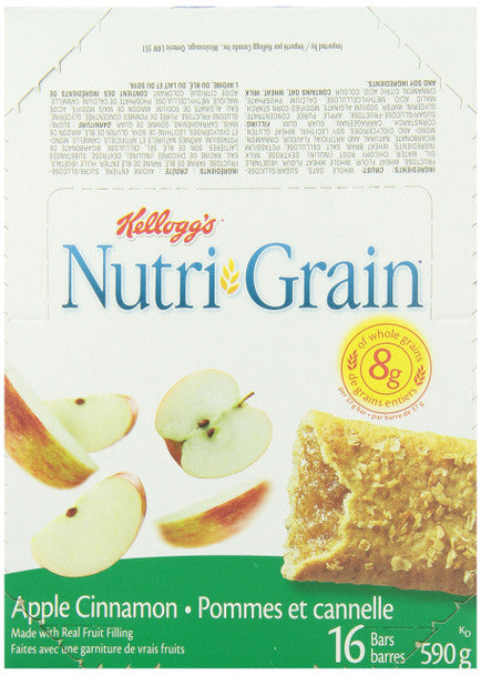 Kellogg's Nutri-Grain Apple Cinnamon 16 bars, 590g/20.8oz {Canadian}