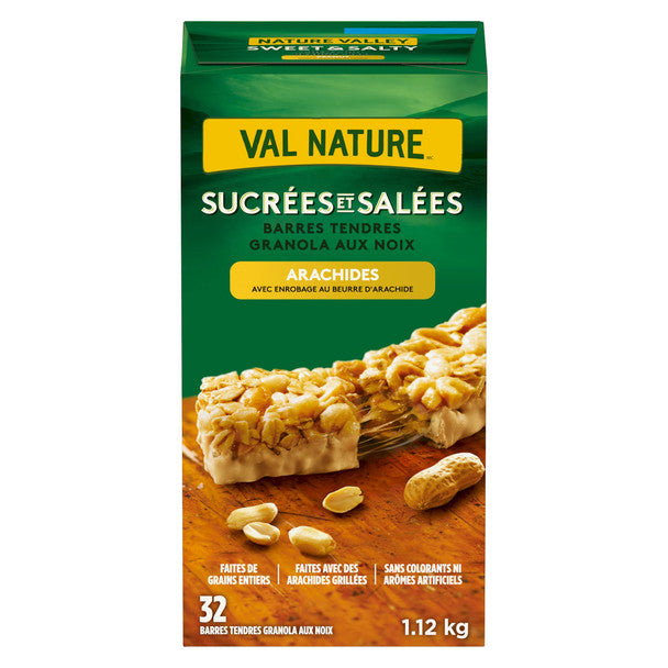 Nature Valley Sweet and Salty Peanut Chewy Nut Bars, 32pk, 1.1kg/2.4 lbs.