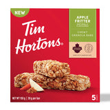Tim Hortons Apple Fritter Granola Bars, Peanut Free, 5 Count, .