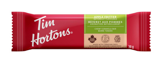 Grab Tim Hortons Apple Fritter Peanut Free Granola Bars 5pc- 150g