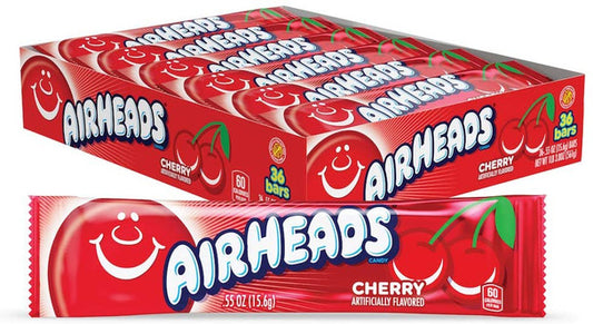 Buy Airheads Candy Wrapped Bars Cherry - 15.6g/0.55oz (36Pack)