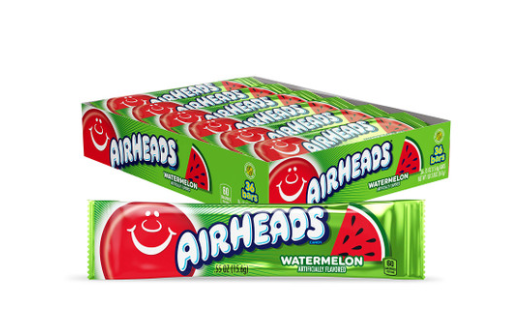 Buy Airheads Candy Individually Wrapped Bars, Watermelon, 0.55 Ounce (Pack of 36)
