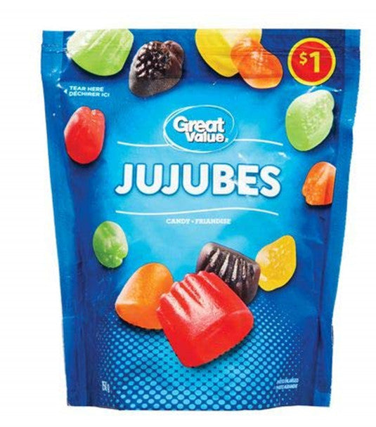 Great Value JuJubes Candy 150g/5.3 oz., .