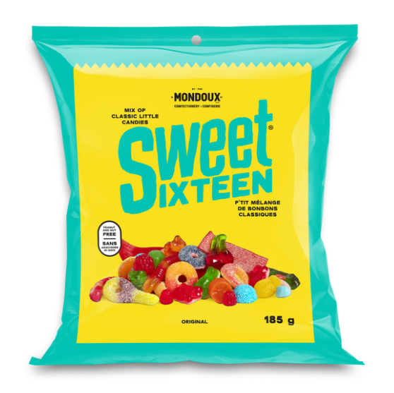 Mondoux Sweet Sixteen Original Gummy Candies, 185g/6.5 oz., .